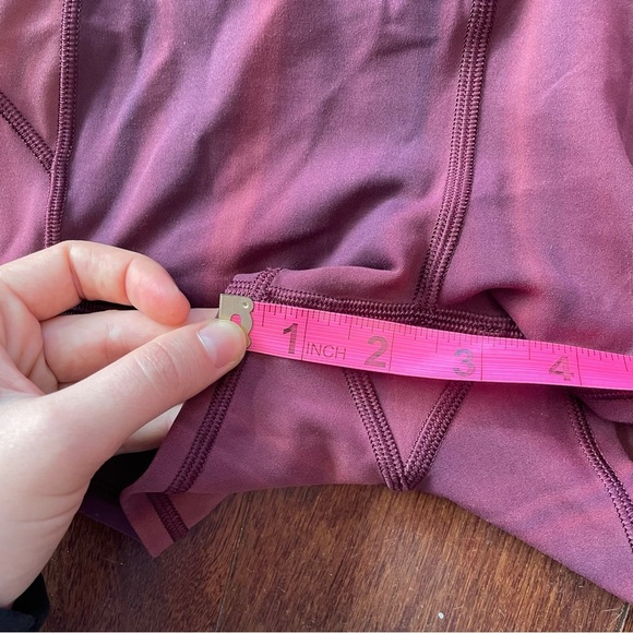 Lululemon in Movement Short Everlux Garnet Red Athletic Breathable Stretch 4 - Picture 10 of 10